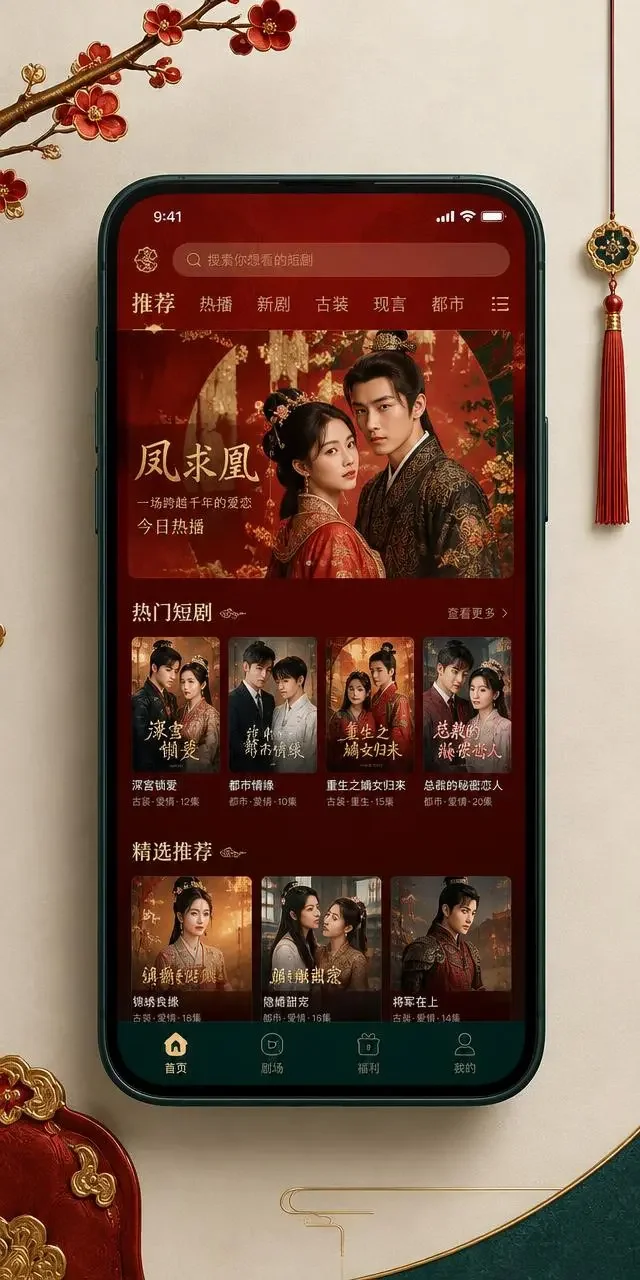 搜橙果短剧APP 官方下载 搜橙果短剧APP手机界面展示